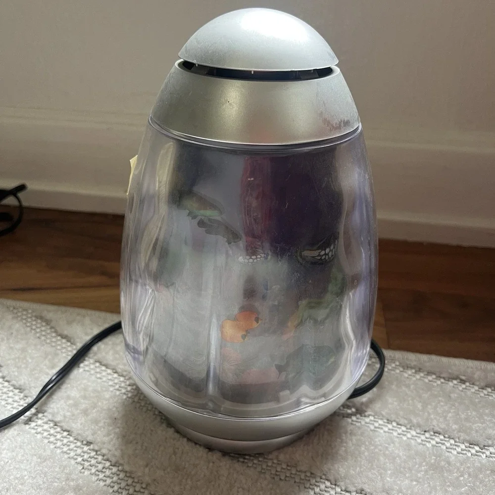 VTG 2005 Rabbit Tanaka Y2k Rotating Tropical Fish Aquarium Motion Lamp Decor